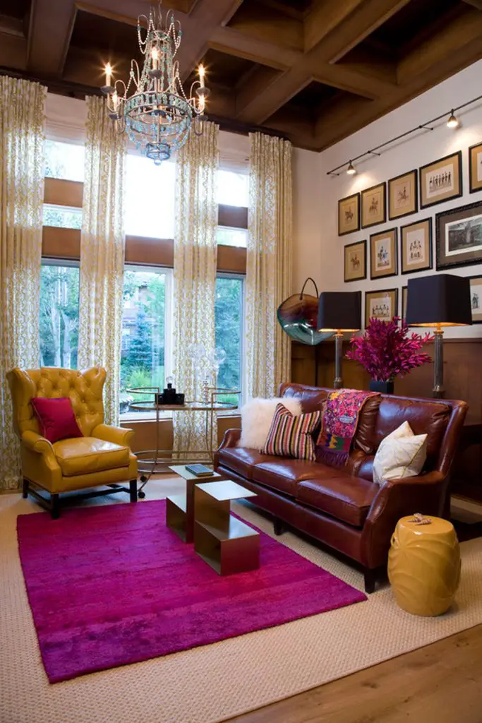 Fuchsia + Brown