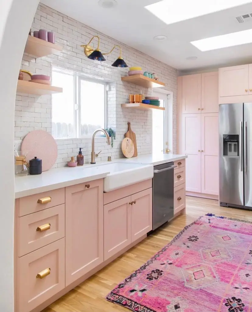 Modern Pink Kitchen